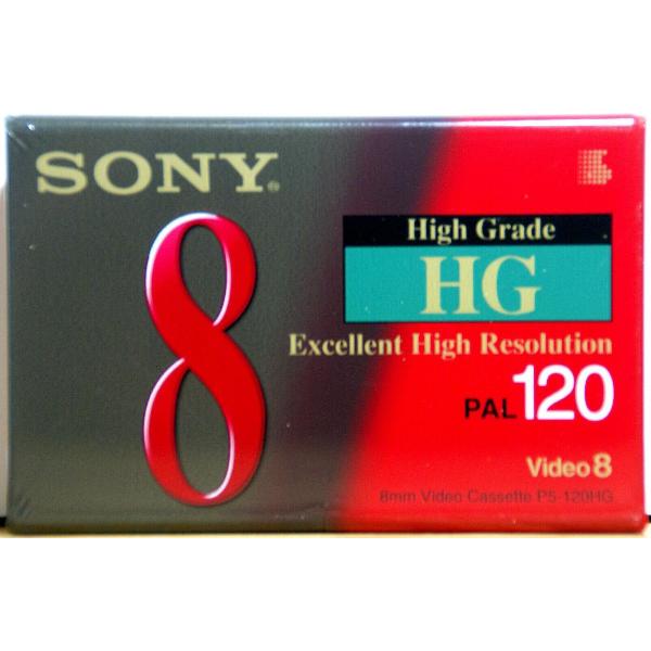 SONY VIDEO8 Cassette 120 Minuten HG High grade Tape