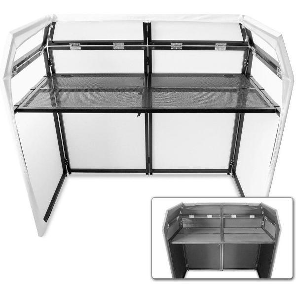 Vonyx DB3 DJ Booth Met zwarte/witte lycra doeken