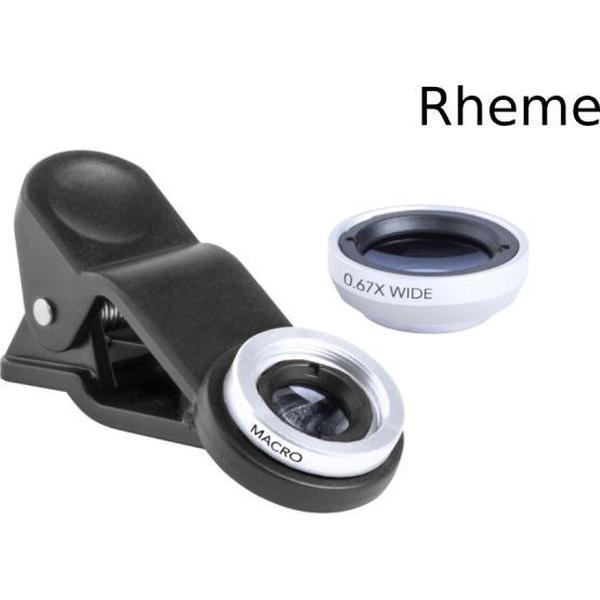 Smartphone Lens Kit - 2 Lenzen - Universeel Clip - Draagtasje - Rheme