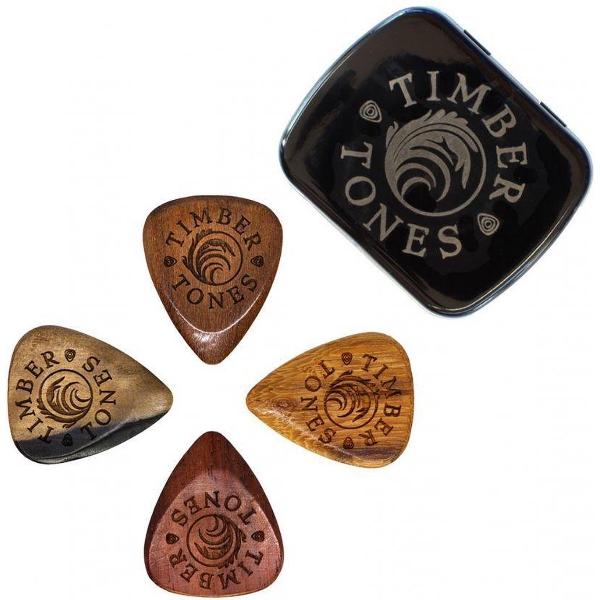 Timber Tones Grip / Mixed Tin / 4 verschillende plectrums