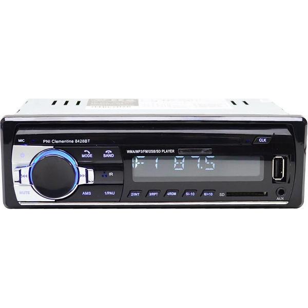 PNI 8428BT Autoradio 1DIN met SD, USB, AUX, RCA en Bluetooth