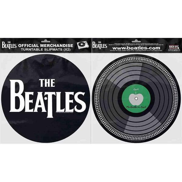 The Beatles Platenspeler Slipmat Drop T Logo & Apple Multicolours