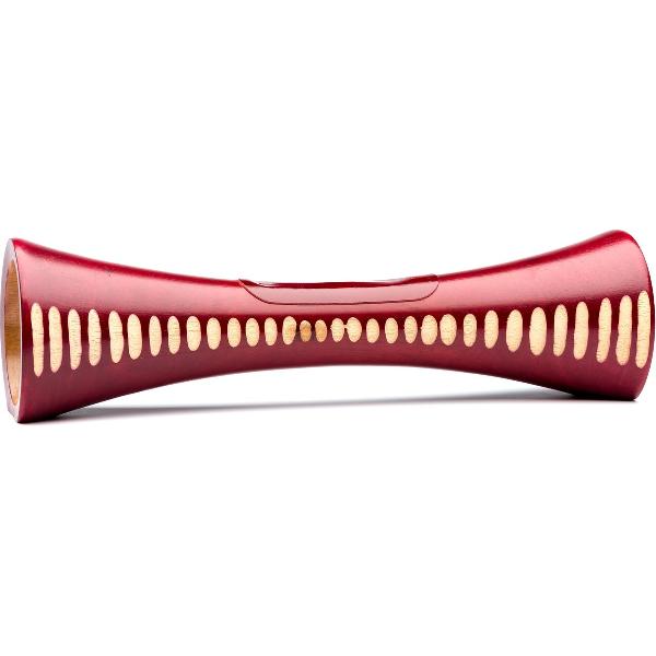 Mangobeat, natuurlijk houten luidspreker. Type note, kleur bordeaux, 35 cm.