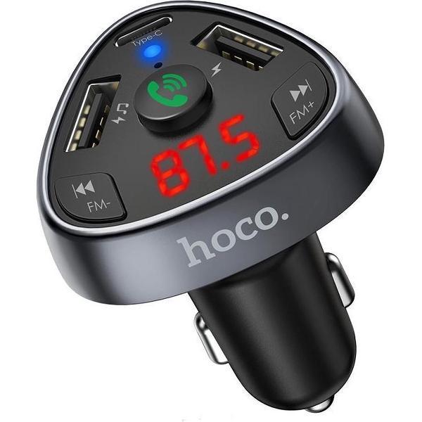Hoco E51 - FM Transmitter | Bluetooth Auto Handsfree Wireless Radio Audio Oplader 18W met USB Disk/SD Kaart - Quick Charger 4.0