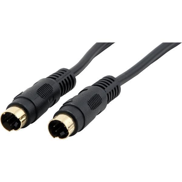 DELTACO AV-10 S-Video kabel (4-pin), mannelijk, verguld, 10 m