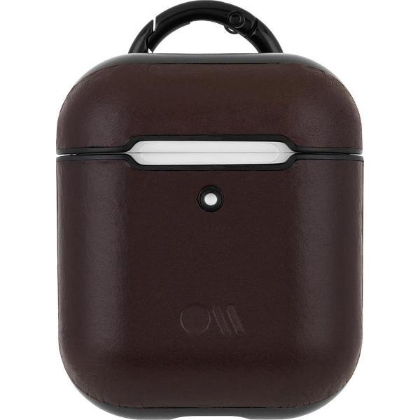 Case-Mate Case & Neck Strap voor AirPods - Leder - Brown