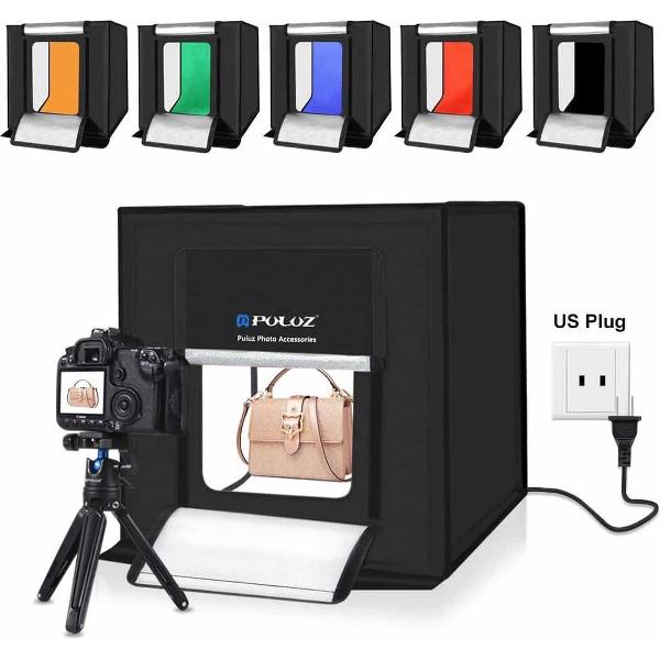 PULUZ Vouwen Draagbare 30 W 5500 K Wit Licht Foto Verlichting Studio - 40 cm x 40 cm x 40 cm