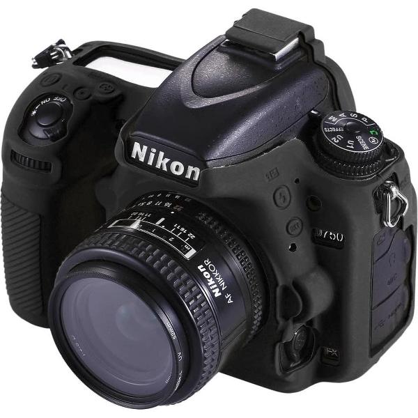 PULUZ zachte siliconen beschermhoes voor Nikon D750 (zwart)