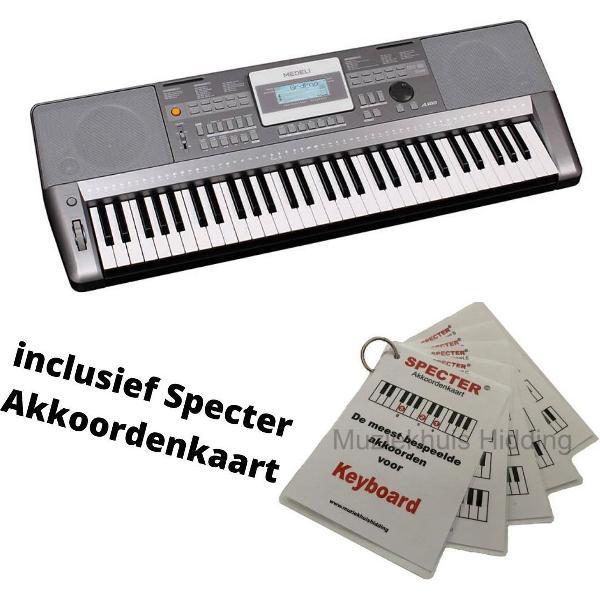 Medeli A100S elektronisch keyboard met handige akkoordenkaart