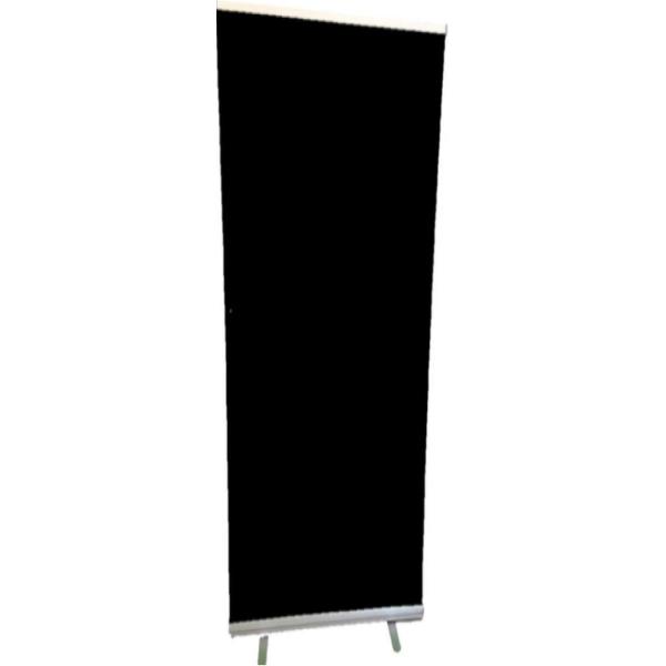 Blackscreen 85cm x 200cm + draagtas (Roll-up banner white screen) | Zwarte Achtergrond Doek