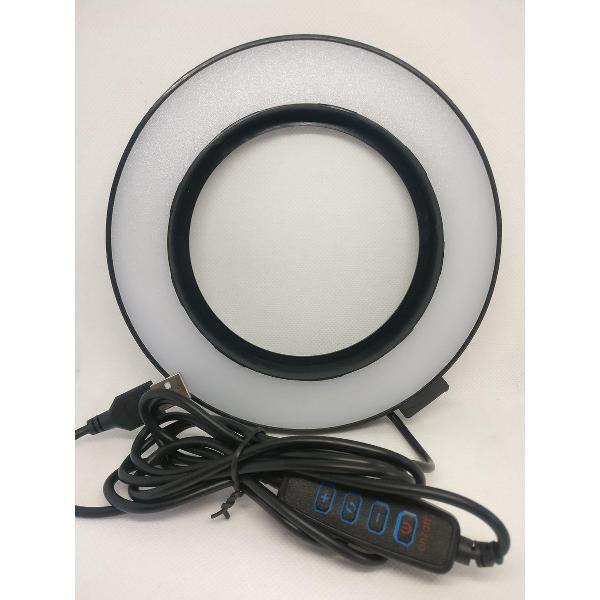 LED lamp Cirkel Ø 16 cm met statief tot 1 meter