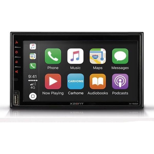 Xzent X-522 | 2-DIN multimedia autoradio met Apple CarPlay - Android Auto - USB - Bluetooth - DAB+