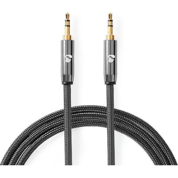 Nedis Premium 3,5mm Jack stereo audio kabel / zwart - 5 meter