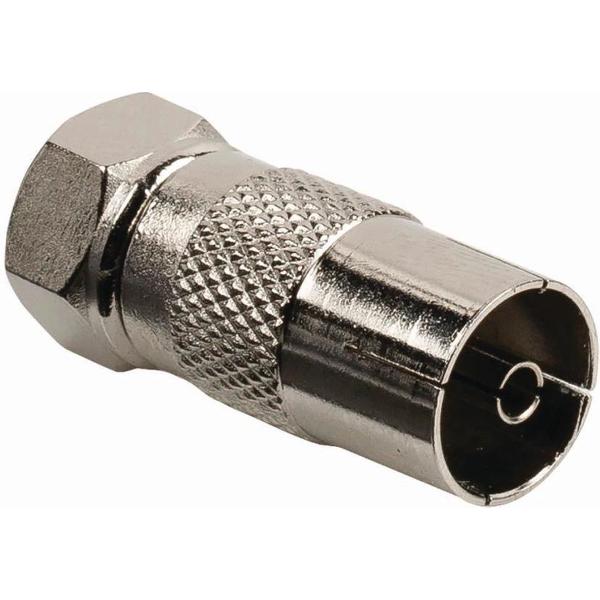 Nedis CSGB41952ME Satelliet- En Antenne-adapter F Female - Coax Female Metaal