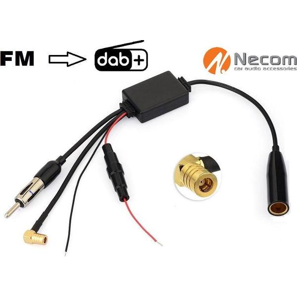 Necom DAB+ Splitter - Van FM naar DAB+ - met 1 kabel