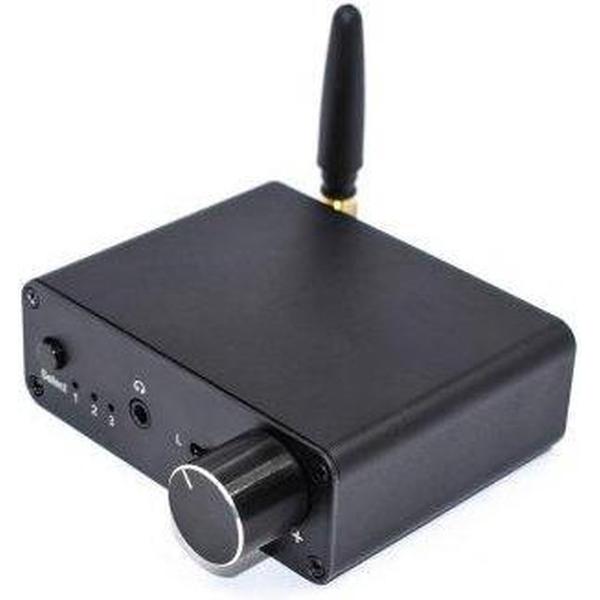 NÖRDIC SGM-128 Digitaal naar analoog audio converter, Met hoofdtelefoon versterker, Bluetooth, Zwart