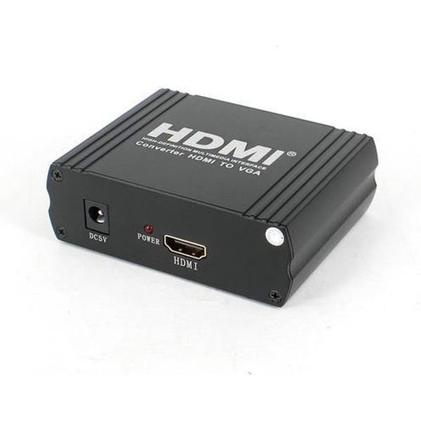 NÖRDIC SGM-132 HDMI naar VGA omvormer, VGA tot 1080p, 60Hz, Zwart