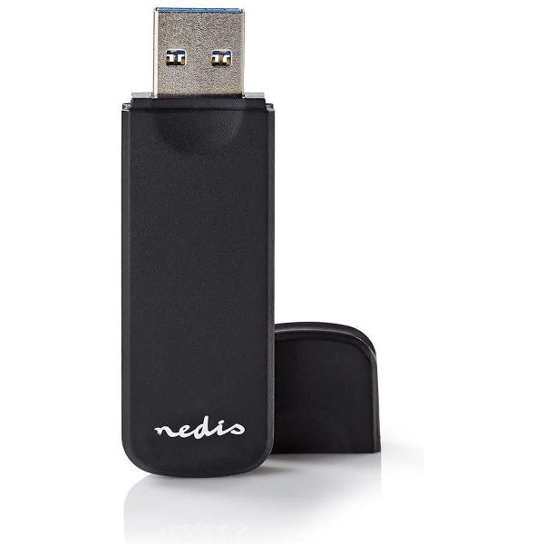 Nedis USB Cardreader met USB-A connector en 2 kaartsleuven - voor (Micro) SD/SDHC/SDXC/MMC/TF - USB3.0