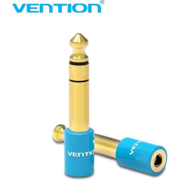 Vention 6.35mm Mannelijk naar 3.5mm Vrouwelijk Audio Adapter Koppelstuk