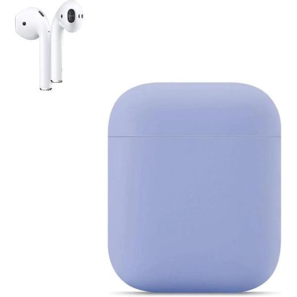 Apple AirPods Siliconen Hoesje | Lila | Bescherm Hoesje | Case Apple AirPods 1 en 2