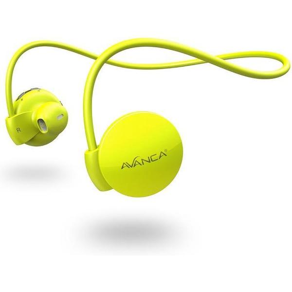 Avanca S1 In-Ear Bluetooth Sport Koptelefoon - Draadloze Oordopjes - Waterproof - Geel