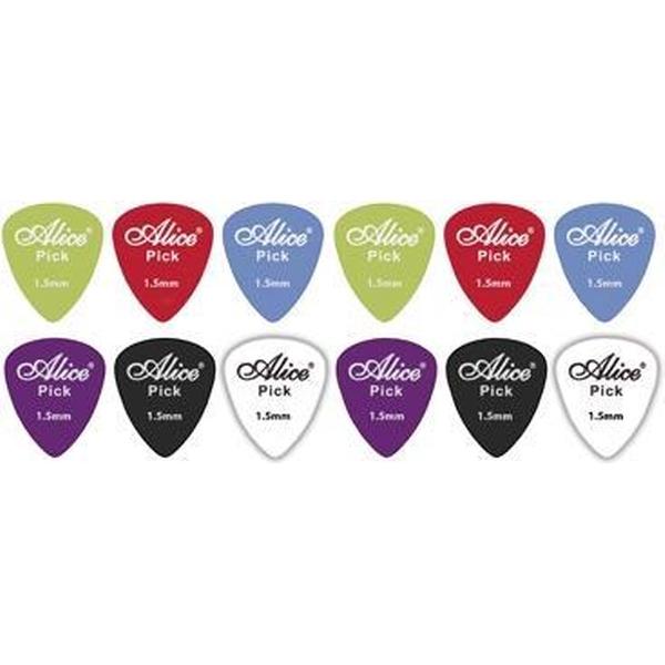 12 Gitaar plectrums 1.5 mm