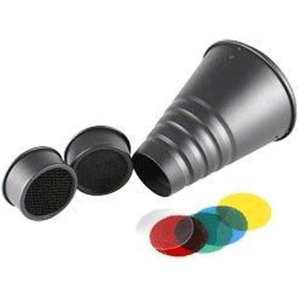 Walimex universele conische Snoot set Multiblitz V