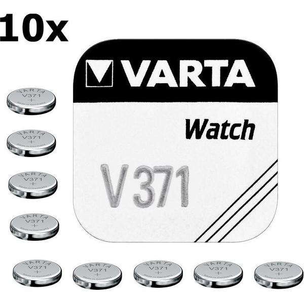 Varta V371 44mAh 1.55V knoopcel batterij - 10 stuks