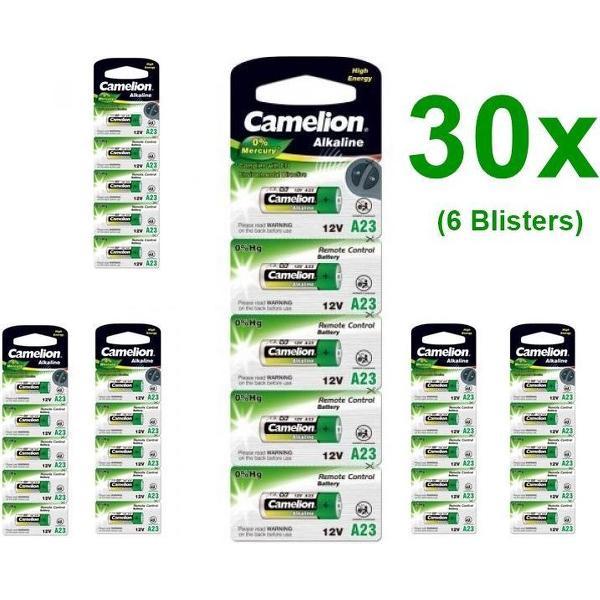 30 Stuks (6 blisters) - Camelion A23 23A 12V L1028F Alkaline batterij