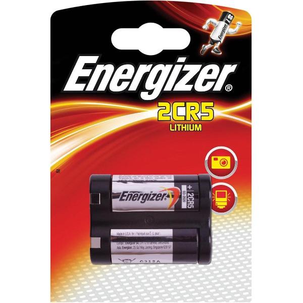 6x Energizer batterij Photo Lithium 2CR5, op blister