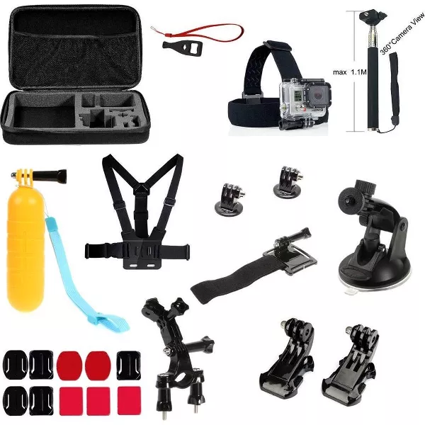 23-in-1 Outdoor Accessories Kit voor GoPro Hero 4/3+/3/2/1 en Actioncam