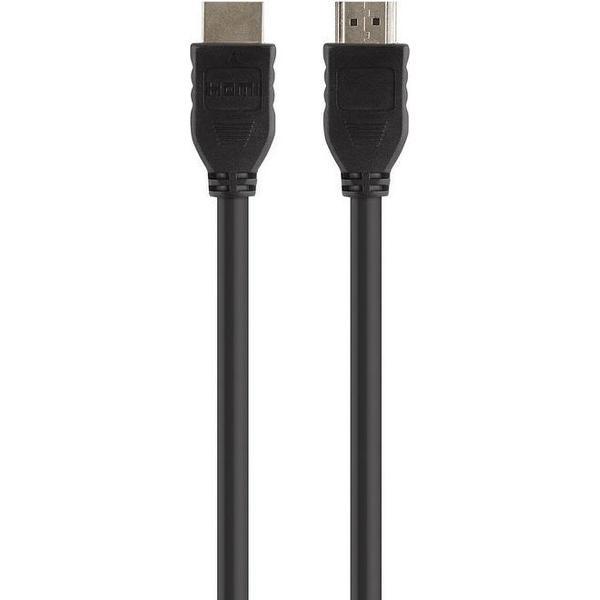 Belkin Standard - HDMI-kabel - HDMI (M) naar HDMI (M) - 1.5 m - dubbel afgeschermd - zwart - 4K ondersteuning