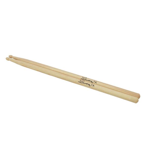 Dimavery DDS-7A Drumstokken - Hickory - Houten tip - Dikte 7a - Drumsticks - 2 Stuks Drumstick / Drumstok