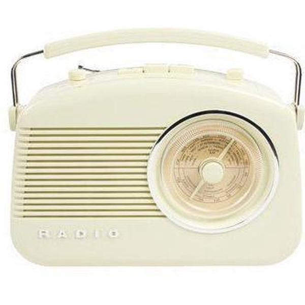 Retro Design Draagbare Radio AM-FM (Beige)
