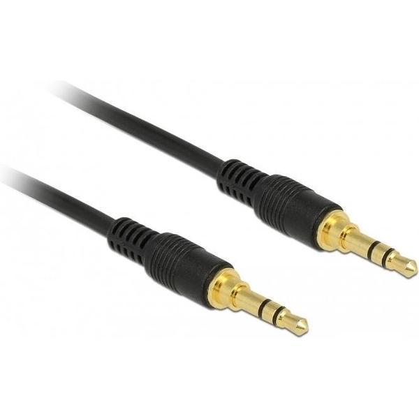 DeLOCK 85547 audio kabel 1 m 3.5mm Zwart