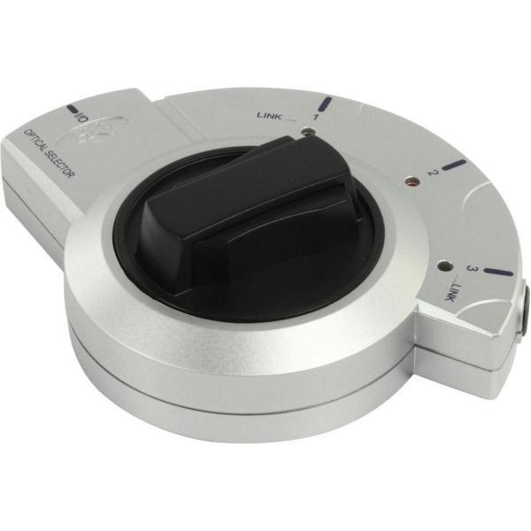 HQ - Hoge Kwaliteit Optische 3-poorts Schakelaar - Zilver