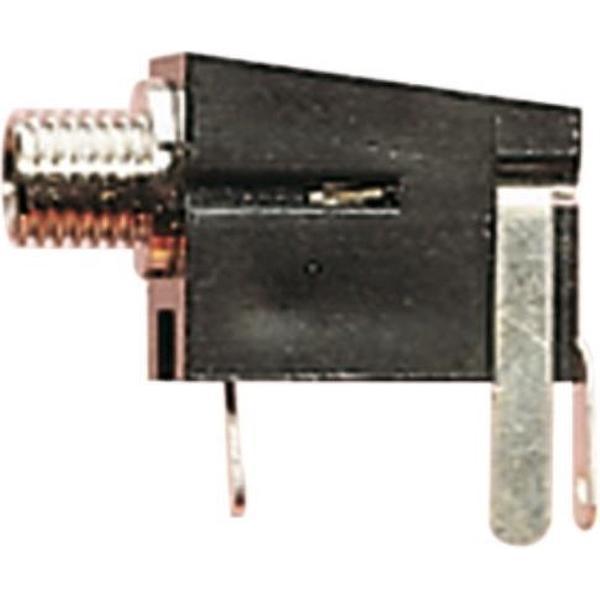 Electrovision 3,5mm Jack (v) inbouw connector - plastic - 3 soldeerpunten / mono