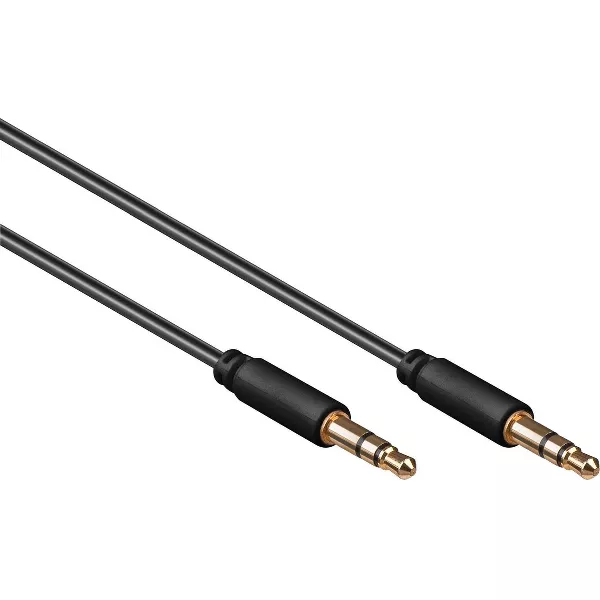 Goobay 69116 audio kabel 0,5 m 3.5mm Zwart
