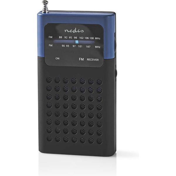 FM-radio | 1,5 W | Zakformaat | Zwart / blauw