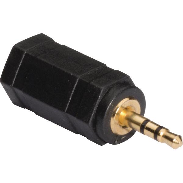 2.5 mm audio adapter 2.5 mm male - 3.5 mm female 1 pc grey