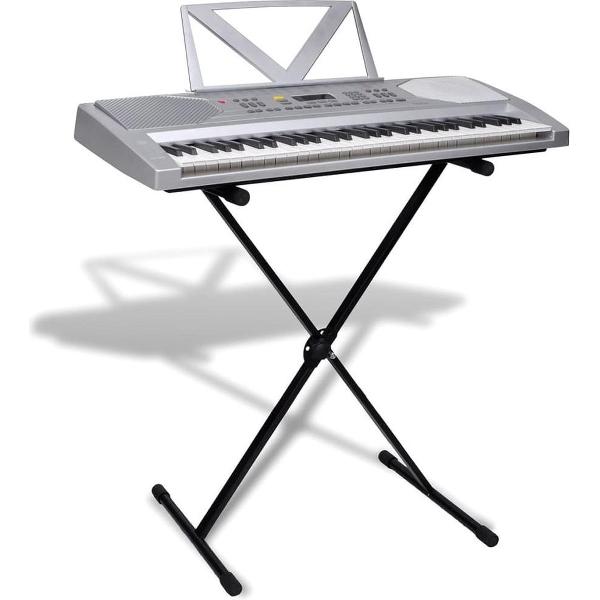 vidaXL Elektrisch keyboard 61 toetsen met muziek- en keyboardstandaard