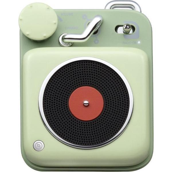 Muzen Retro Button Mini Bluetooth Speaker Lime