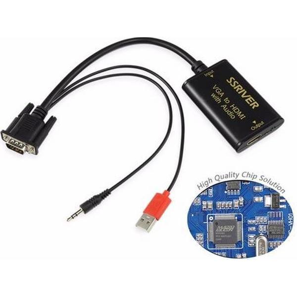 VGA naar HDMI converter HD audio converter HDTV kabel adapter