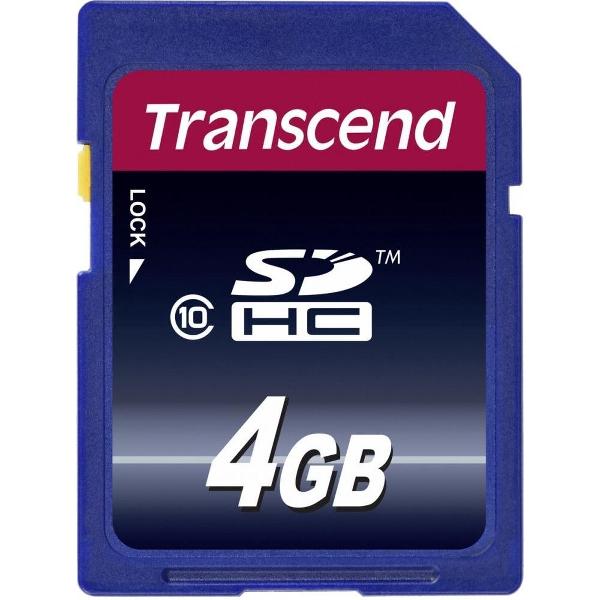 Transcend Premium SD kaart 4GB - Class 10