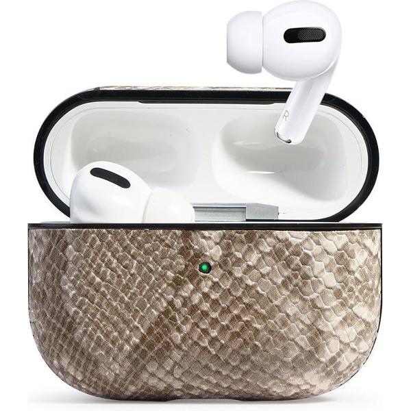 AirPods pro cover case hoesje- Snake white pro -Airpods case