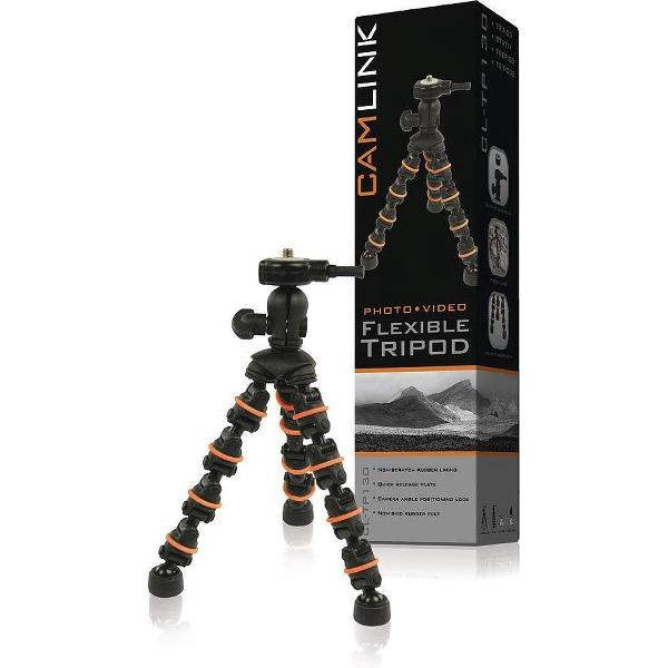 CamLink CL-TP140 tripod Digitaal/filmcamera 3 poot/poten Zwart, Oranje