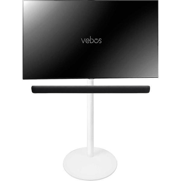 Vebos tv standaard Yamaha YAS 109 Sound Bar wit | Hoogte 99-119 cm | 40 - 65 Inch | Max 35 kg