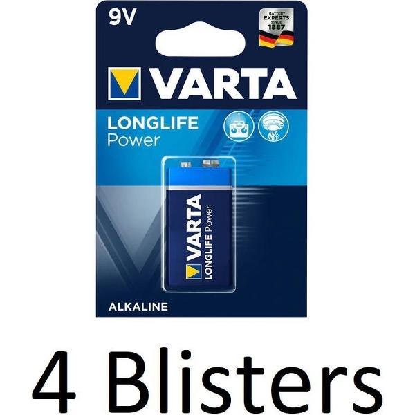 Varta 9v E-Block 4 Stuks