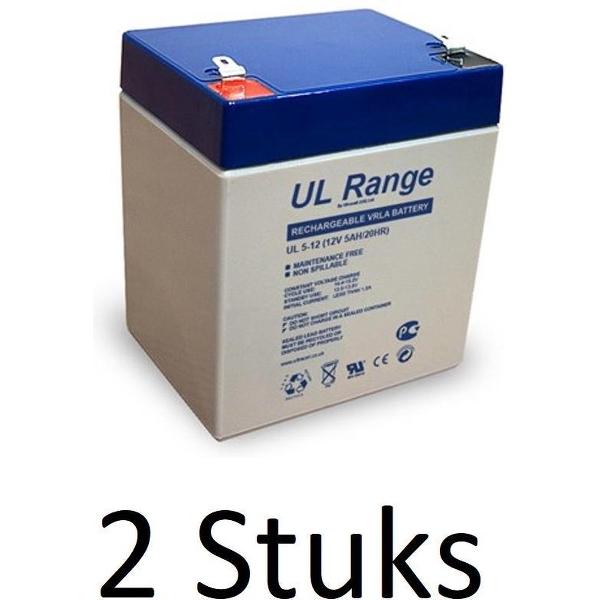 2 Stuks Ultracell Loodaccu UL 12v 5000mAh