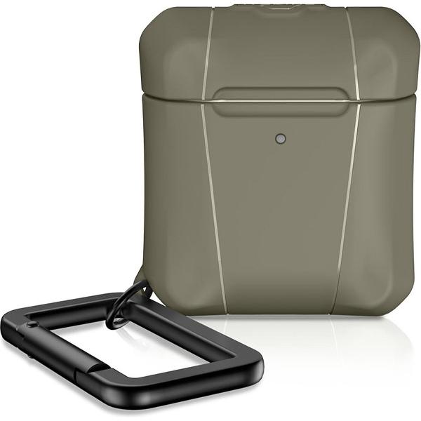 ITSkins Spectrum Solid cover voor Apple Airpod - Kaki